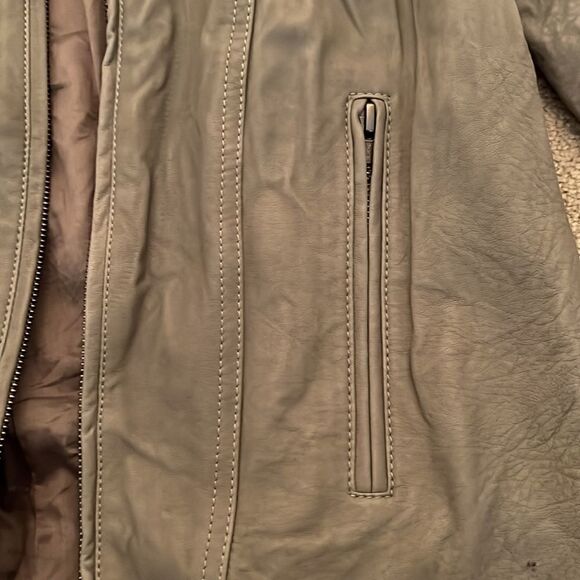 Theory Leather Jacket Like New P - Picture 2 of 7